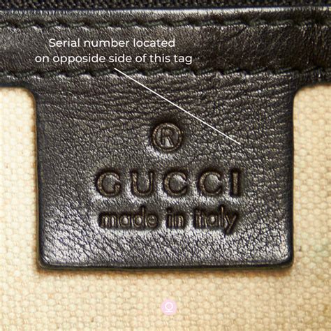 numero seriale della borsa gucci mormant|Gucci serial number history.